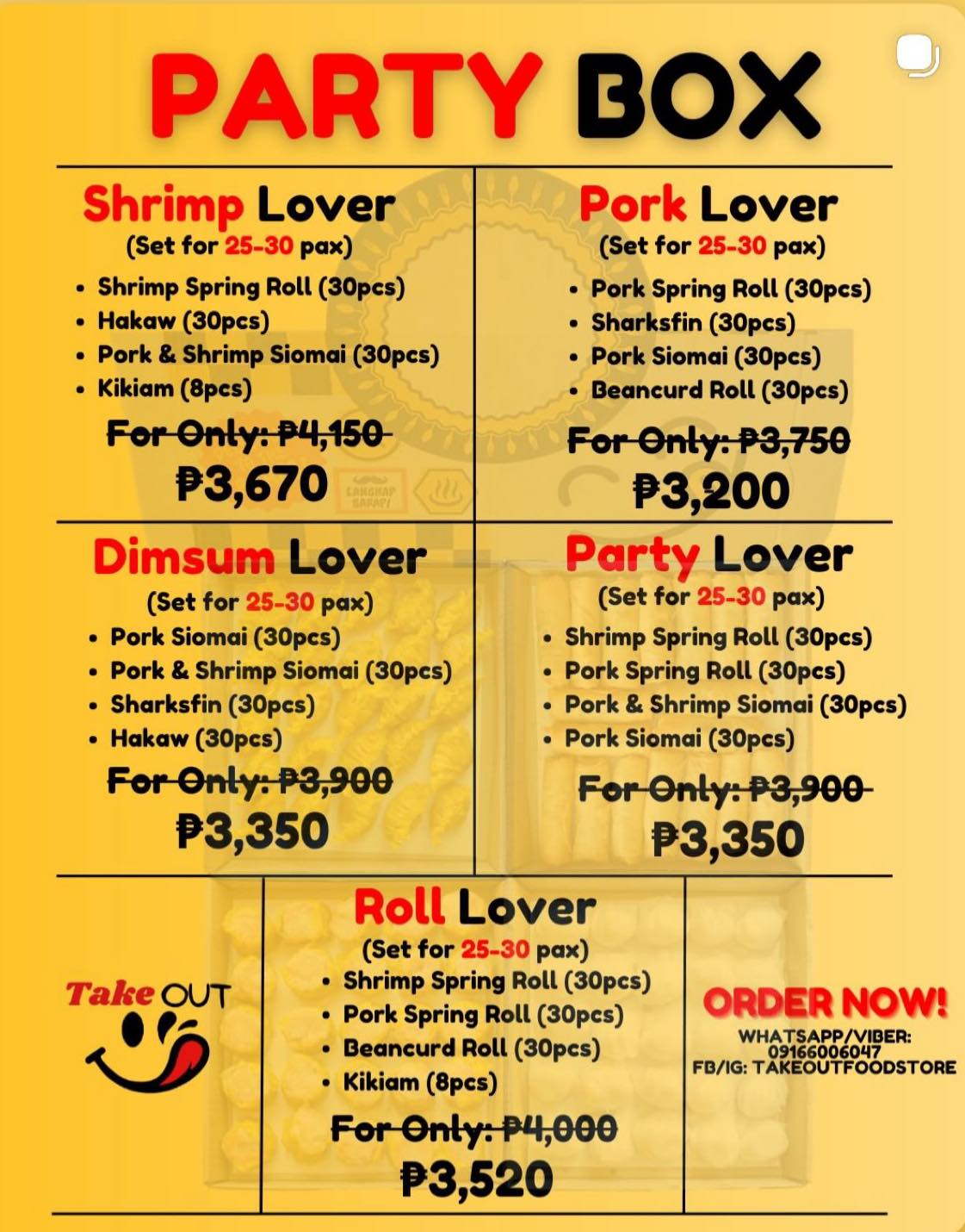 Dimsum Lover Party Box